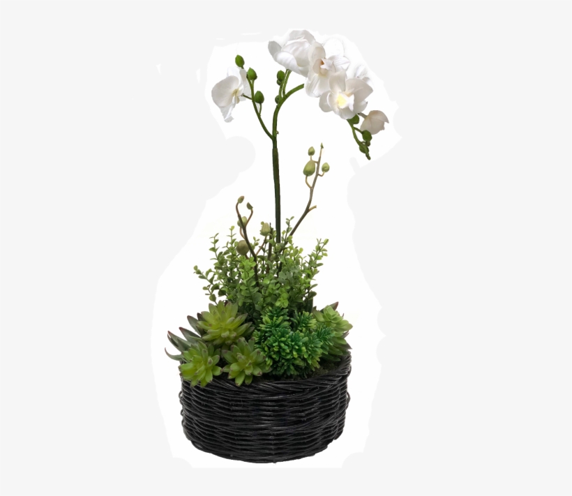 Black Wicker Basket, transparent png