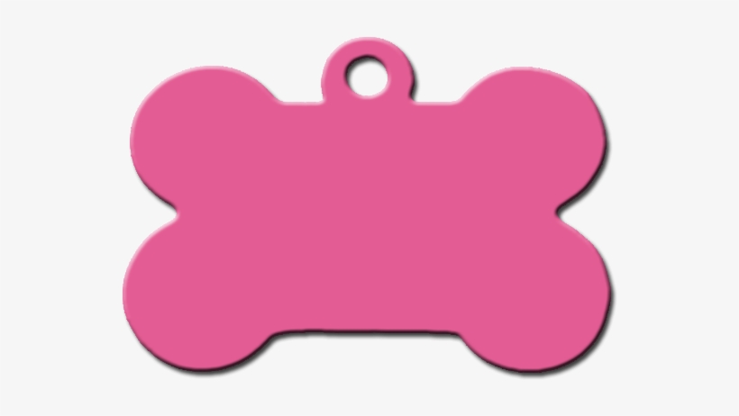 Hueso Rosa Aluminio Placas Identificativas Para Perros - Hueso De Perro Collar, transparent png