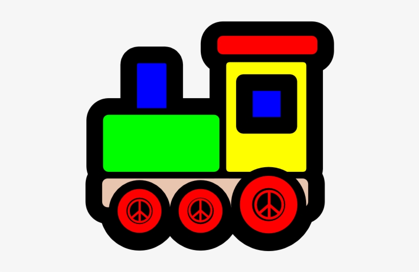 Toy Train Icon Christmas Xmas Electronics Peace Symbol - Toy Train Clip Art, transparent png