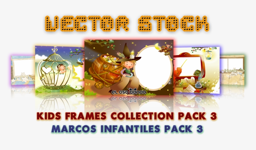 Vector Stock Kids Frames Collection Pack 3 Marcos Infantiles - Fête De La Musique, transparent png