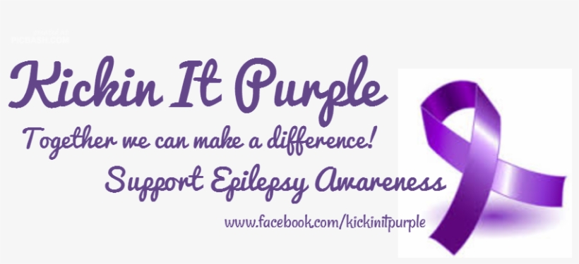 Kickin It Purple's Facebook Cover Epilepsy Awareness - Calligraphy, transparent png