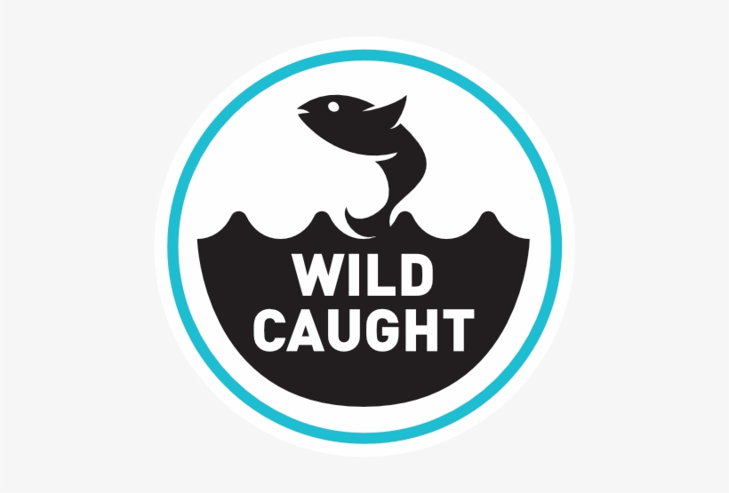 Our Wild-caught Seafood Badge - Wild Caught Fish Logo, transparent png