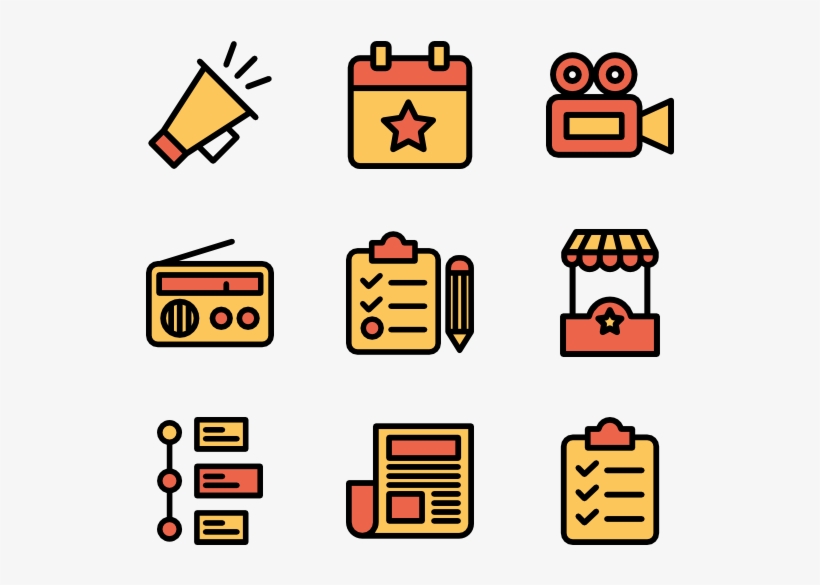 Advertising - Icon Pack Orange, transparent png