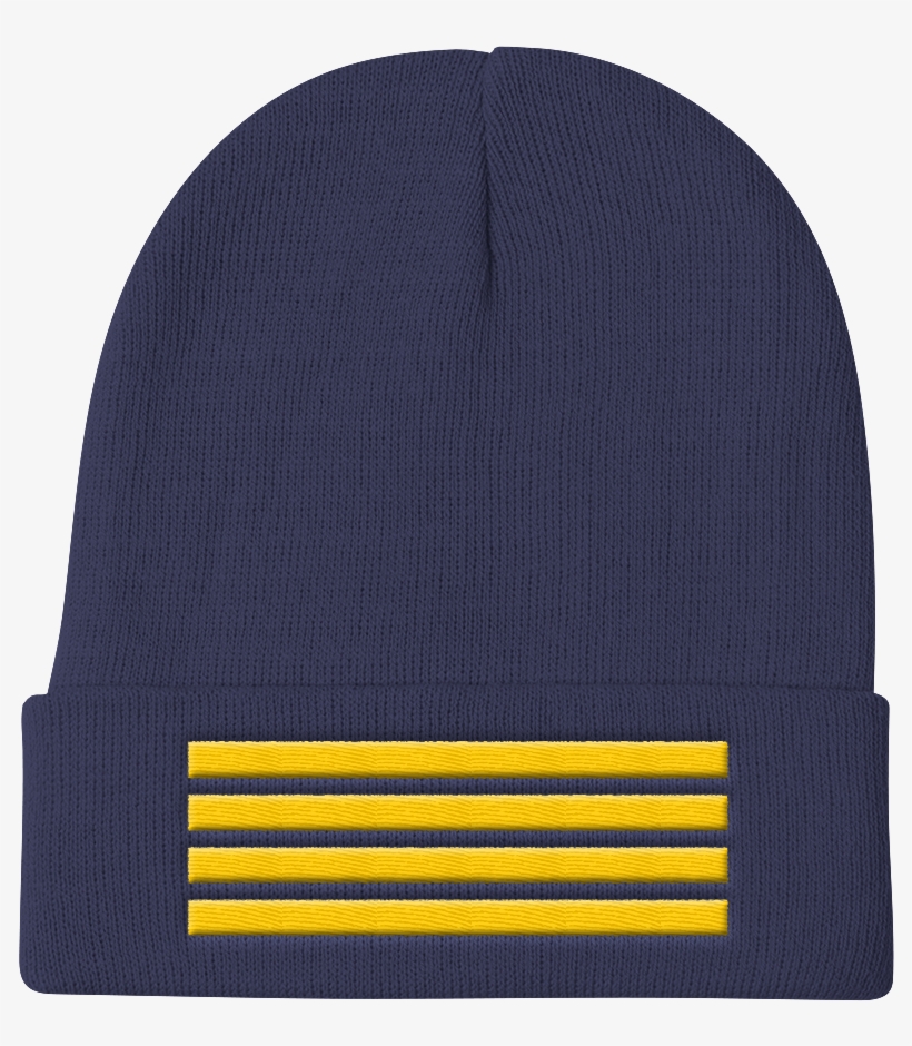 Pilot Stripes - Knit Beanie - Beanie, transparent png