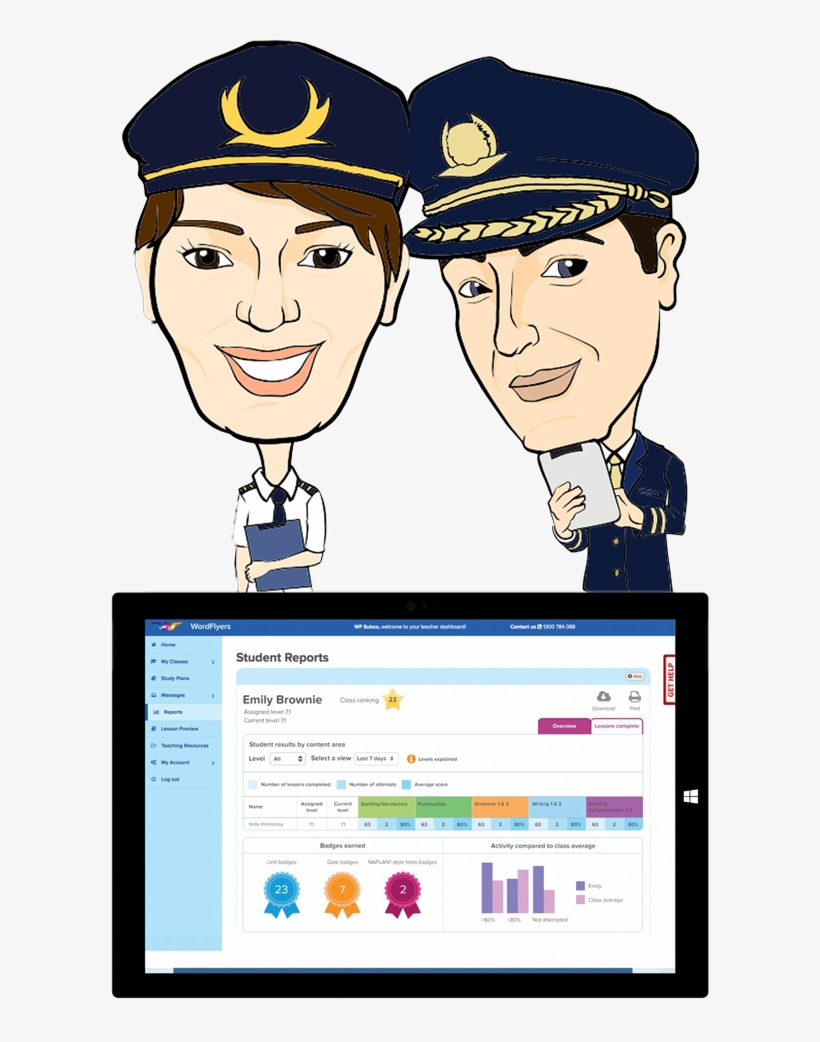 Wordflyers Teacher Dashboard - Teacher, transparent png