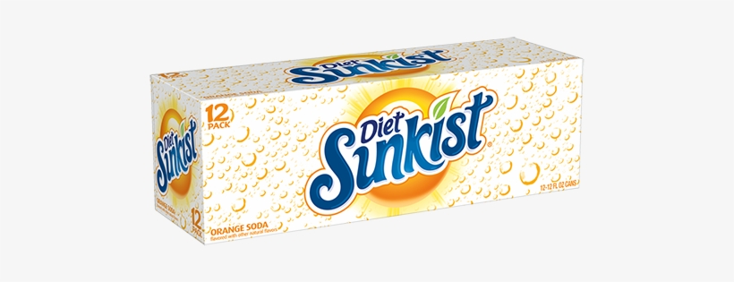 Diet Orange - Diet Sunkist Orange Soda, 12 Fl Oz Cans, 12 Pack, transparent png
