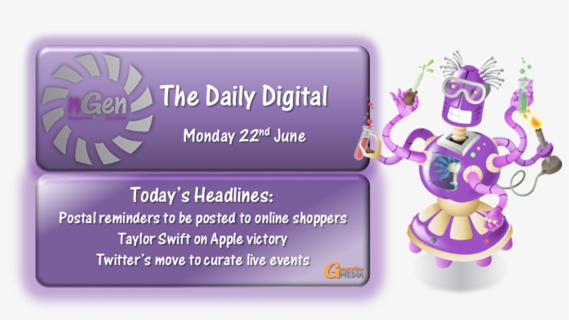 Dd 22/06/2015 Royal Mail Postal Reminders, Taylor Swift - Cartoon, transparent png