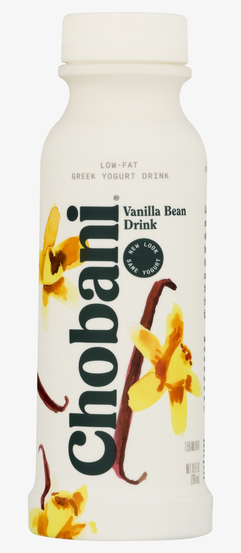 Chobani Low-fat Vanilla Bean Greek Yogurt Drink, 10 - Chobani Greek Yogurt Drink, transparent png