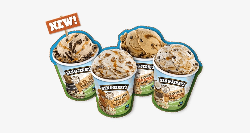 6874 Au Non Dairy Desktop Pints - Ben & Jerry's Chocolate Fudge Brownie Non Dairy, transparent png
