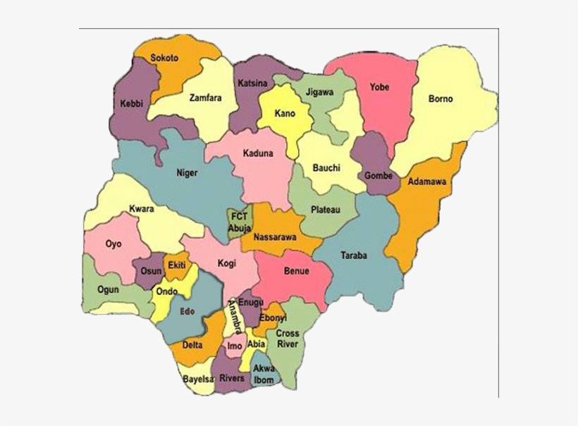 Midwestern Region Which In Itself Was Equally Carved - Many States In Nigeria, transparent png