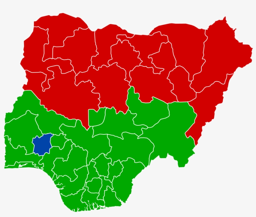 Nigeria's 2011 Presidential Election Results, Green - Nigeria Map, transparent png