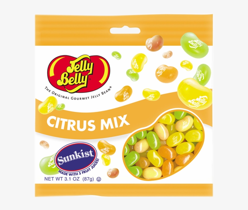 Jelly Belly Citrus Mix - Jelly Belly Sours 100g, transparent png