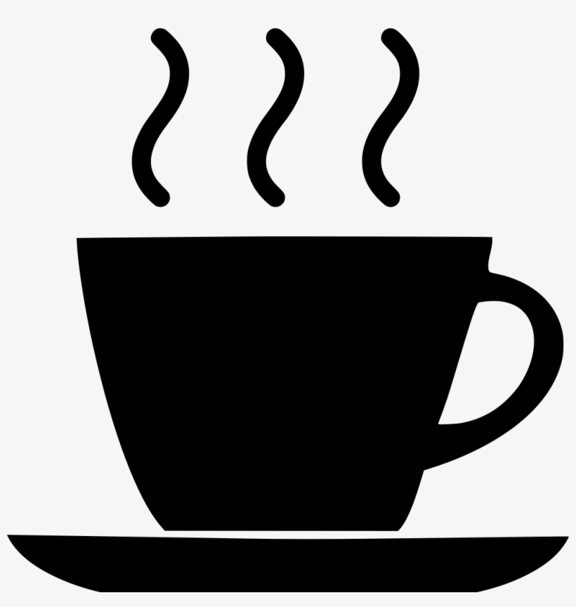 Download Png - Coffee Cup Icon Black, transparent png