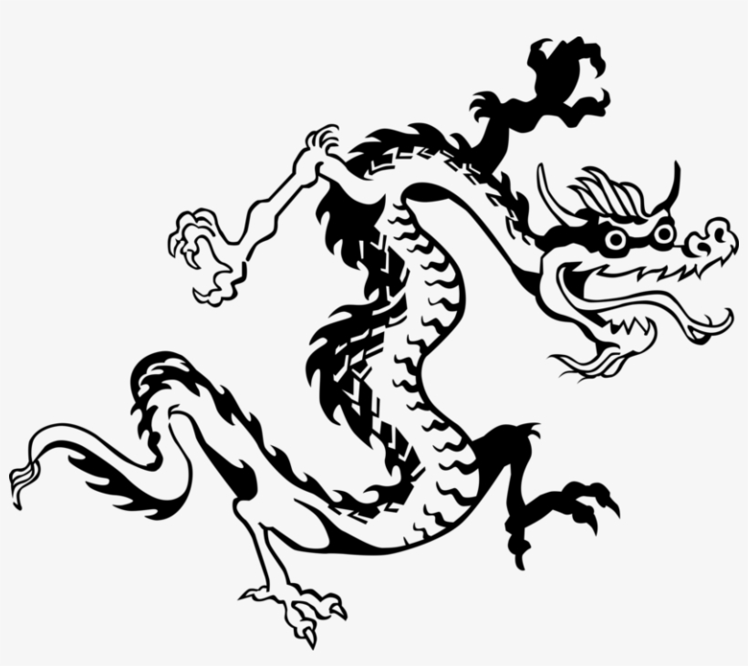 Vector Illustration Of Chinese Mythological Dragon - Chinese Dragon, transparent png