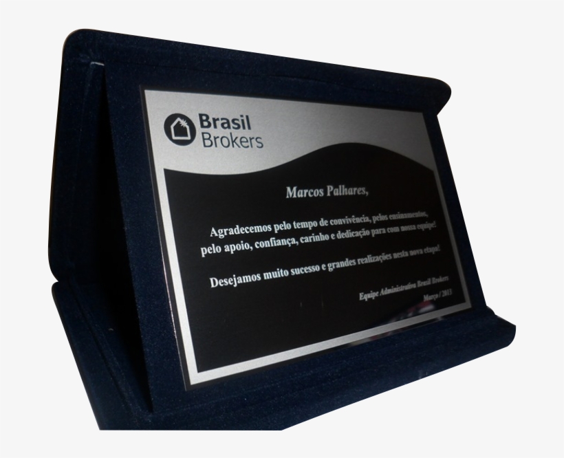 Placas De Homenágem - Brasil Brokers, transparent png