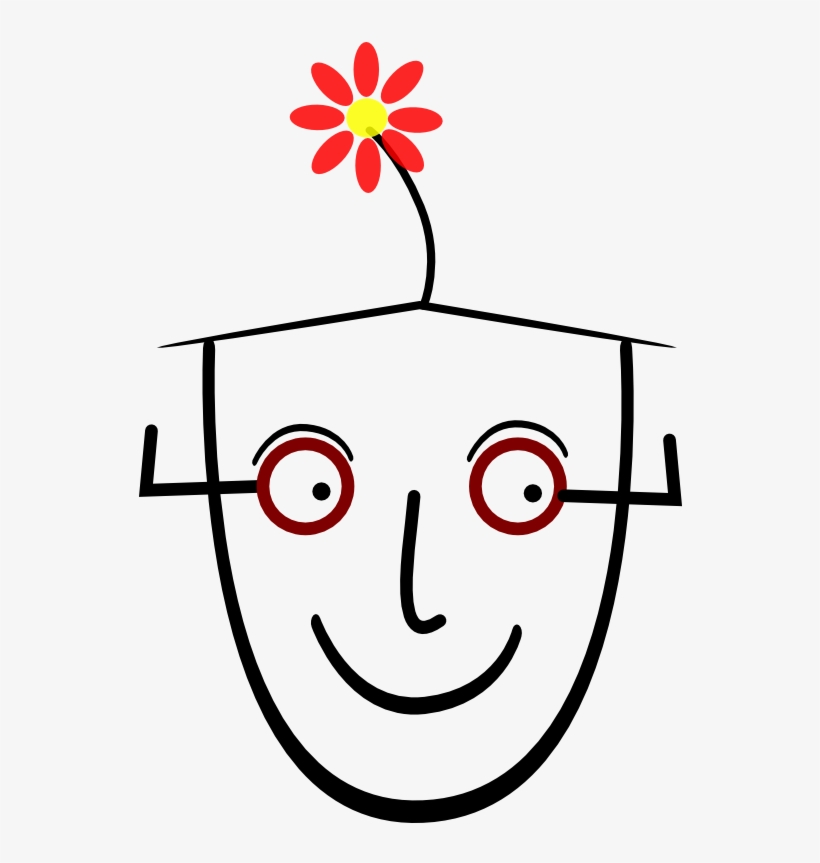 Human Face With Flower Coloring Book Colouring Coloring - Intonation Clipart, transparent png