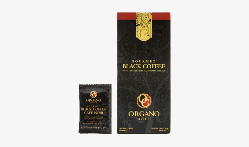 Gourmet Black Coffee - Organo Gold Gourmet Black 30 Sachets, transparent png