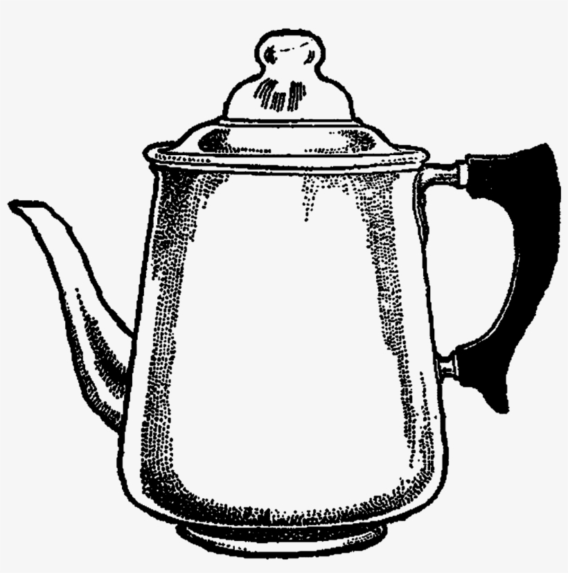 Coffee Pot Digital Download Image - Vintage Coffee Png, transparent png