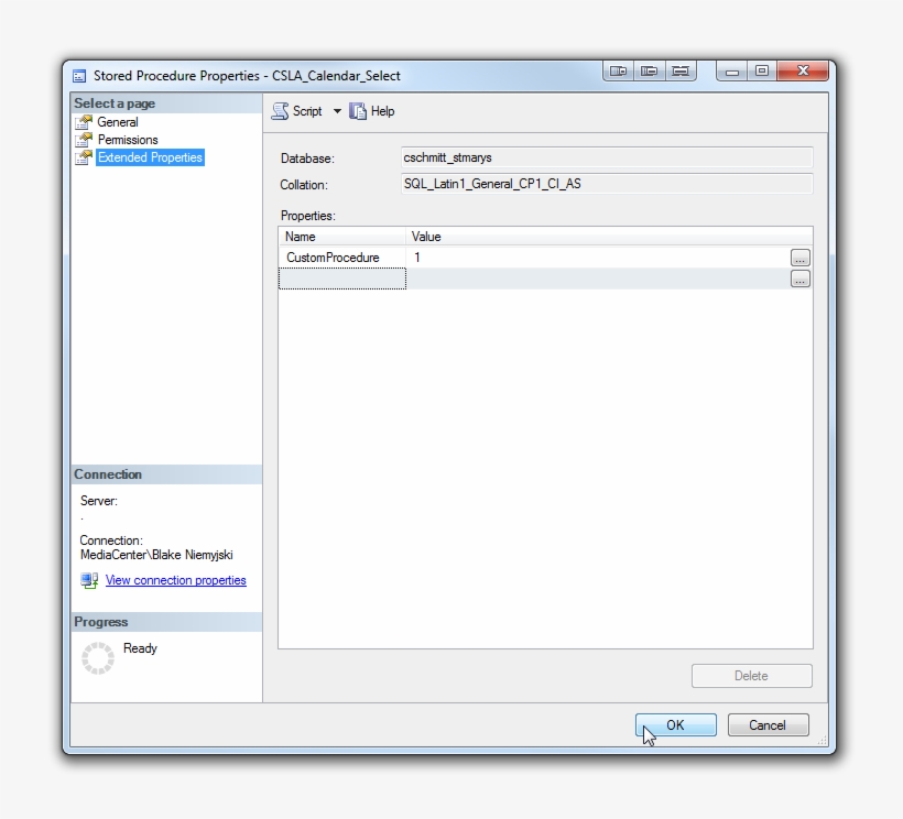 Stored Procedure Properties - Exact Audio Copy Change Language, transparent png