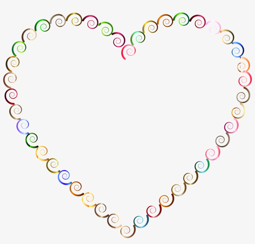 This Free Icons Png Design Of Chromatic Spirals Heart, transparent png