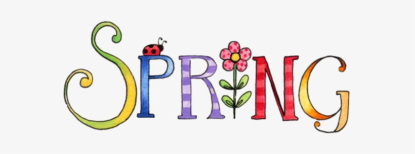 Here In The Northern Hemisphere, We Will Mark The Spring - Word Spring Clip Art, transparent png