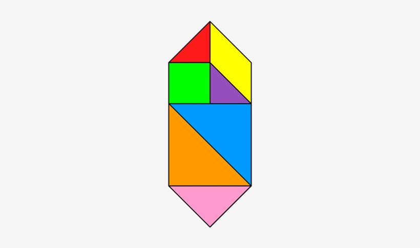 Tangram Hexagon - Make A Hexagon Tangram, transparent png