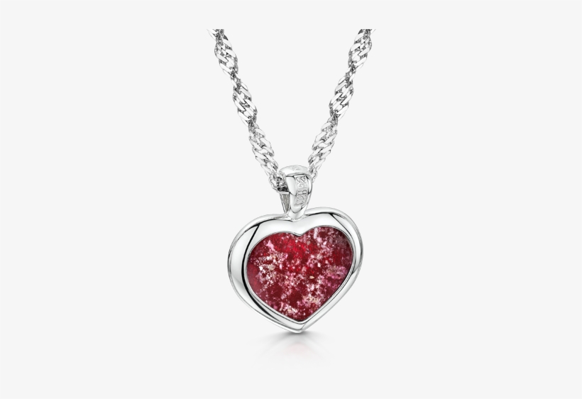 Heart Pendant - Silver, transparent png