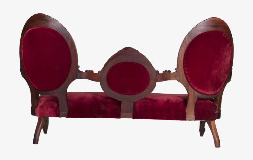 Ruby Velvet Sweet Heart Sofa - Velvet, transparent png