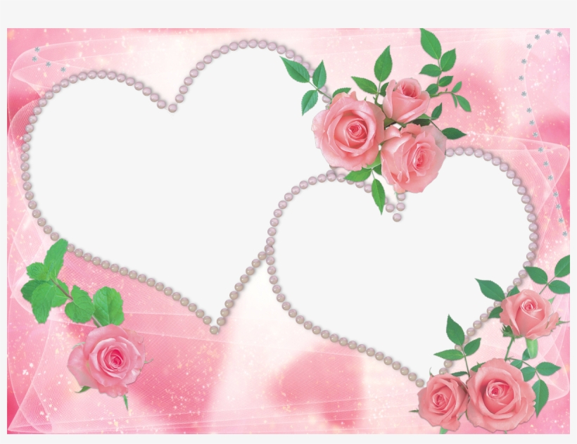 Marco Para Enamorados Flowers Gif, Old Letters, Floral - Marcos Para Fotos De Amor Para Dos Personas Para Editar, transparent png