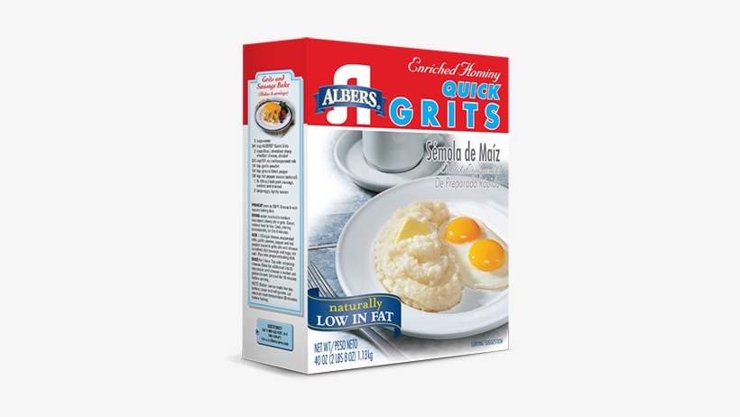 Albers Grits Carton - Albers Quick Grits 40 Oz, transparent png
