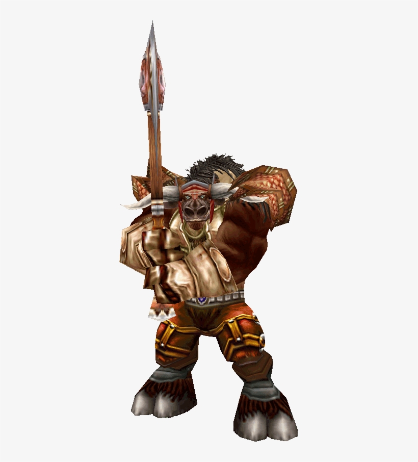 Tauren Warrior - Renders World Of Warcraft, transparent png