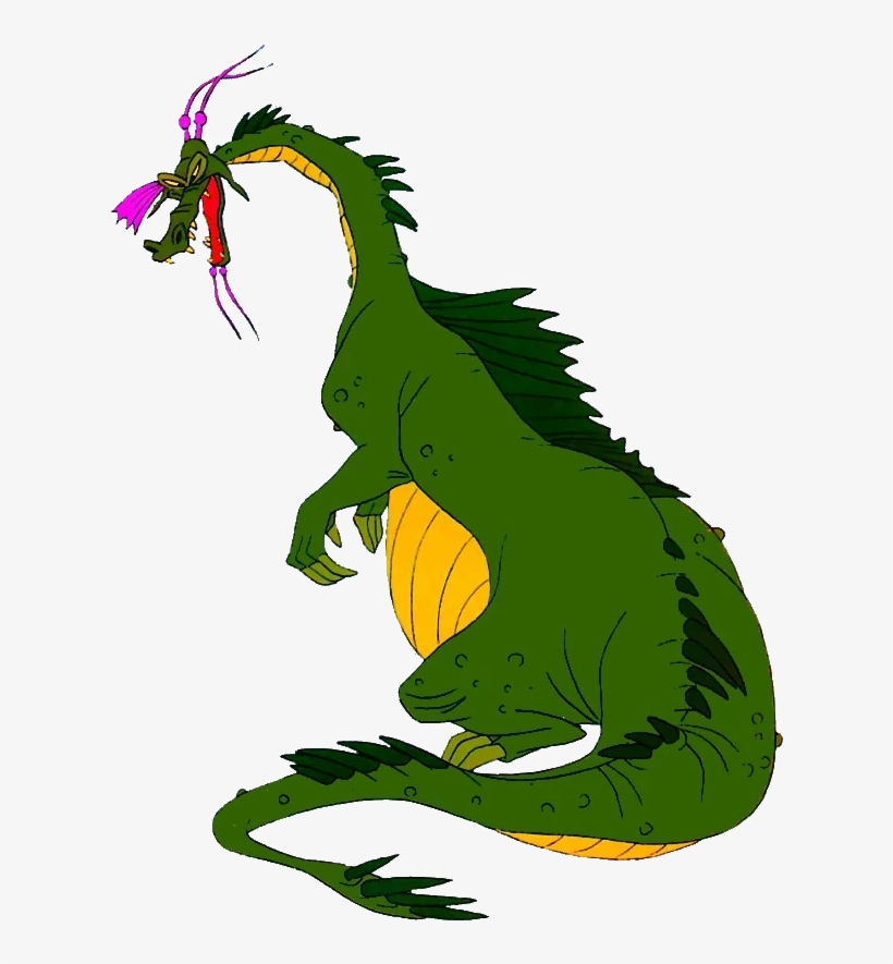 He Has A Green Complexion,large Nose,violet Horns,violet - Dragon's Lair Singe Png, transparent png