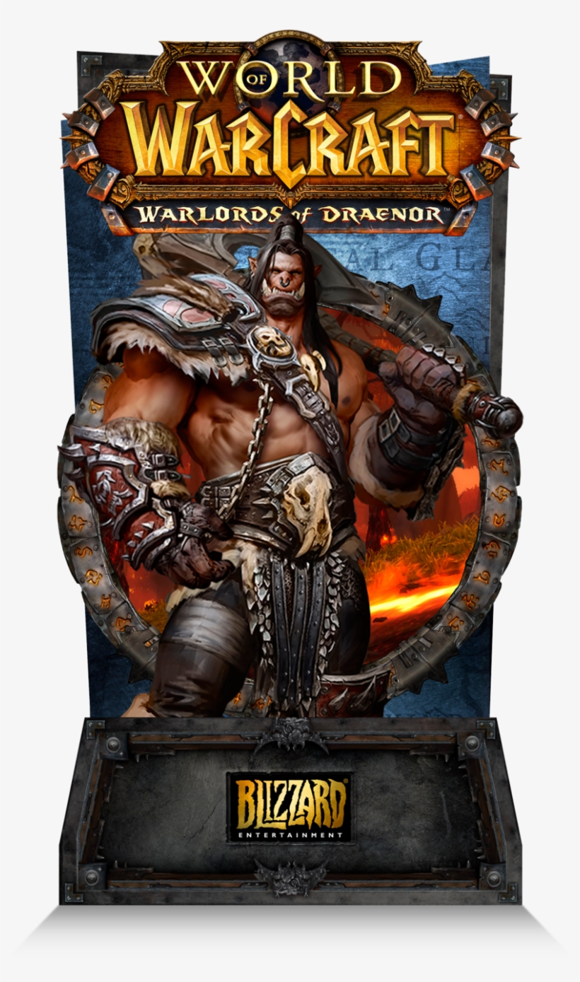 Wowwod Standee 03 1500px - World Of Warcraft: Warlords Of Draenor Logo Customized, transparent png