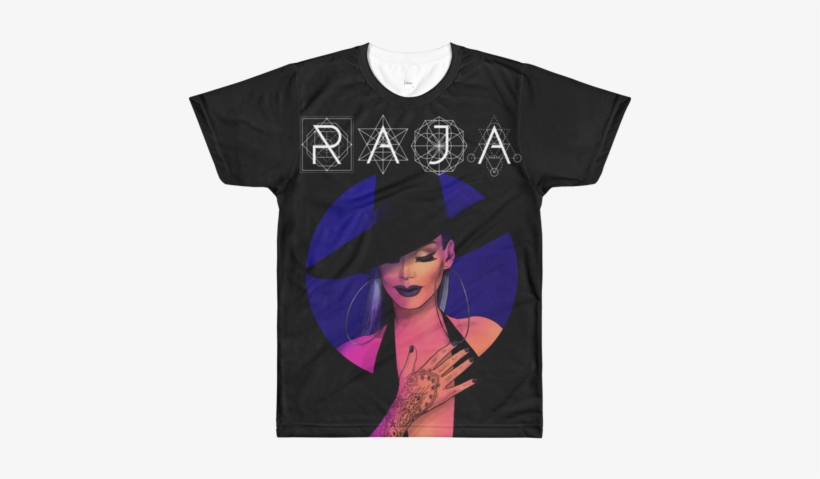 Raja Black Hat Sublimated T-shirt - T-shirt, transparent png