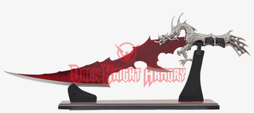 Blood Red Blade Dragon Dagger - Dragon Dagger, transparent png