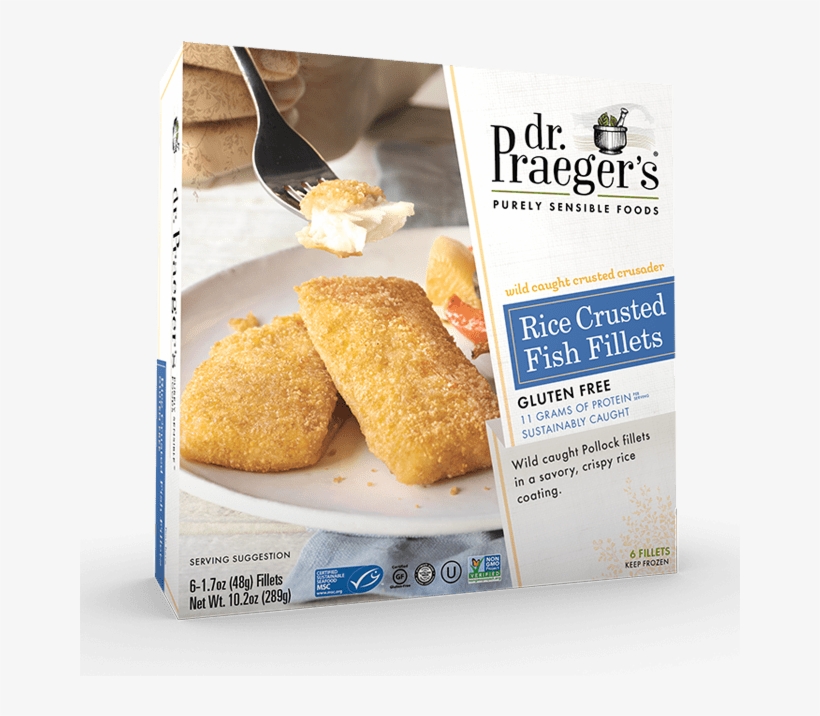 Dr Praegers Rice Crusted Fish Fillets - Dr Praeger's Breaded Fishies, transparent png