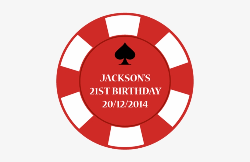 Casino Chip Birthday Birthday Party Personalised Favour - Intermediate Colors On Color Wheel, transparent png