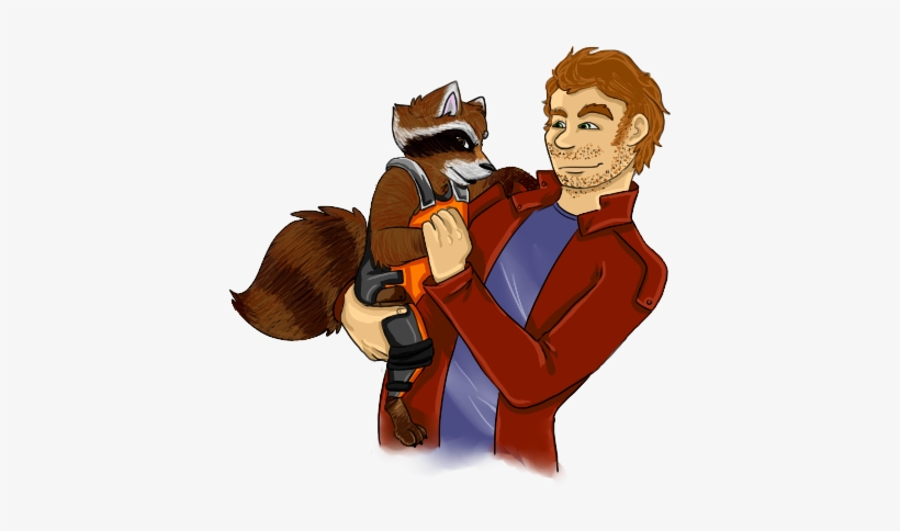 Rocket Ringtail Raccoon - Rocket X Peter Quill, transparent png