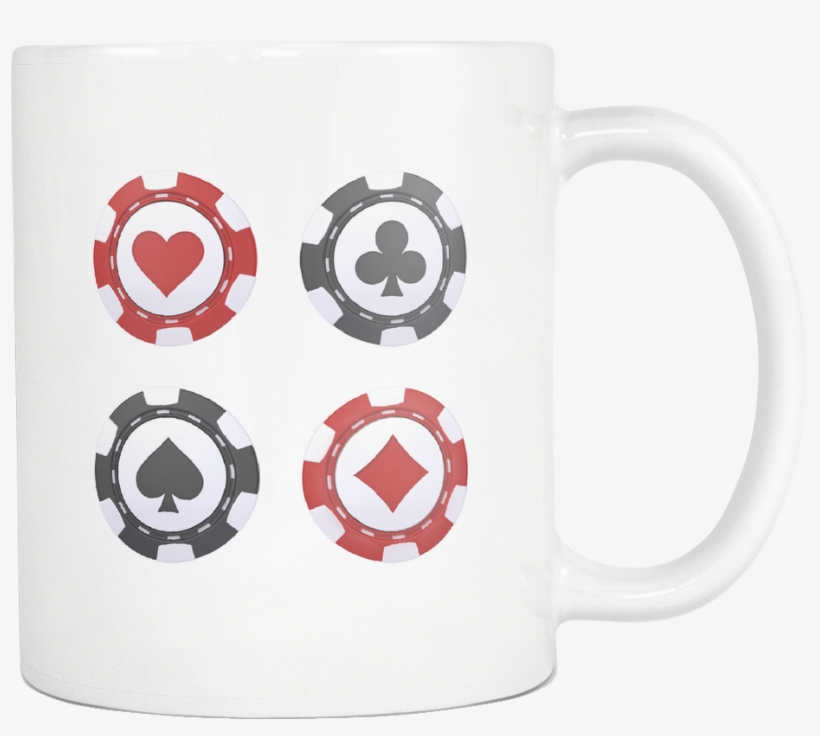 Casino Chip Design Coffee Tea Mug - Casino Chips, transparent png