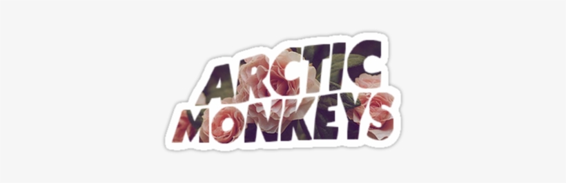"arctic Monkeys Floral Logo" Stickers By Elianne - Domino Records - Arctic Monkeys, transparent png
