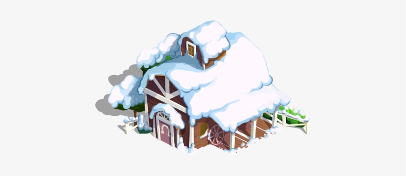 Caramel's House Winter - House, transparent png