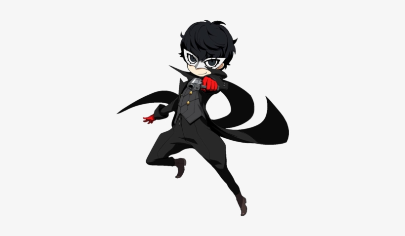 Joker Persona Q2 Art 350x398 Png Download Pngkit
