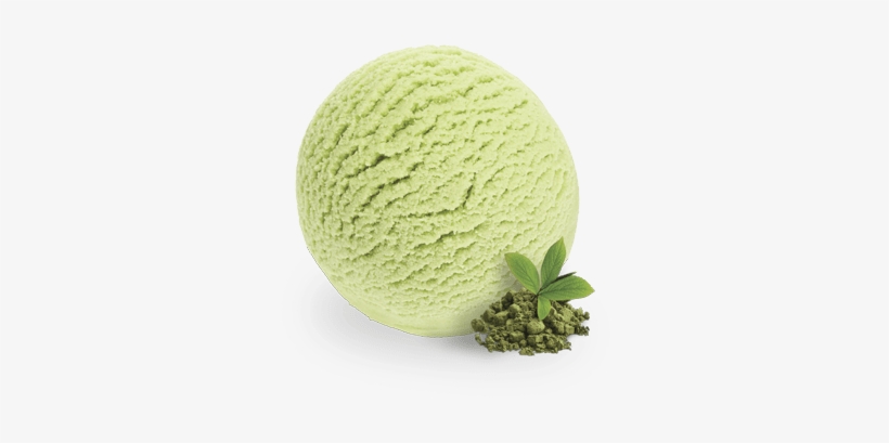 Classic Green Tea - Green Tea Ice Cream Scoop, transparent png