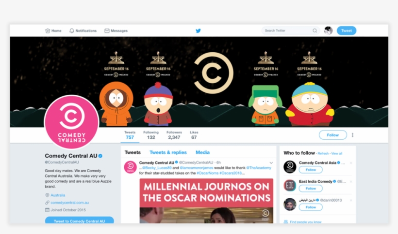 Comedy Central Aus & - Central Australia - 1000x625 PNG Download - PNGkit