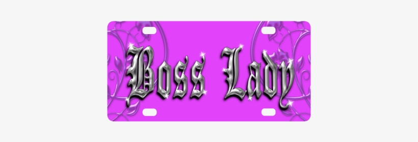 Boss Lady Bling Classic License Plate - Boss Lady Bling Travel Mug, transparent png