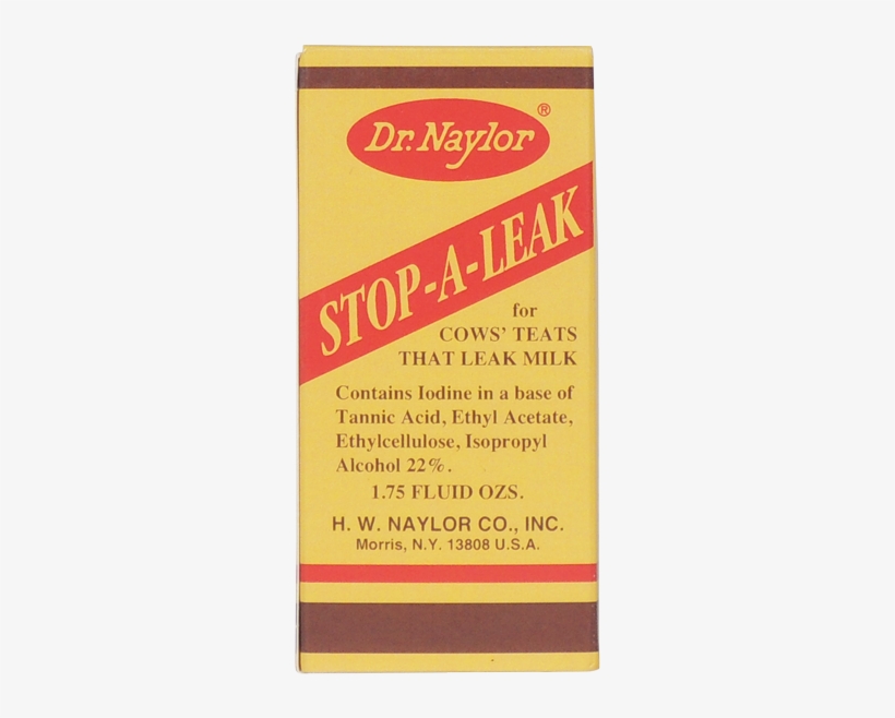 Stop A Leak - H W Naylor Stop-a-leak Cow Teat Treatment, 1.75-oz., transparent png