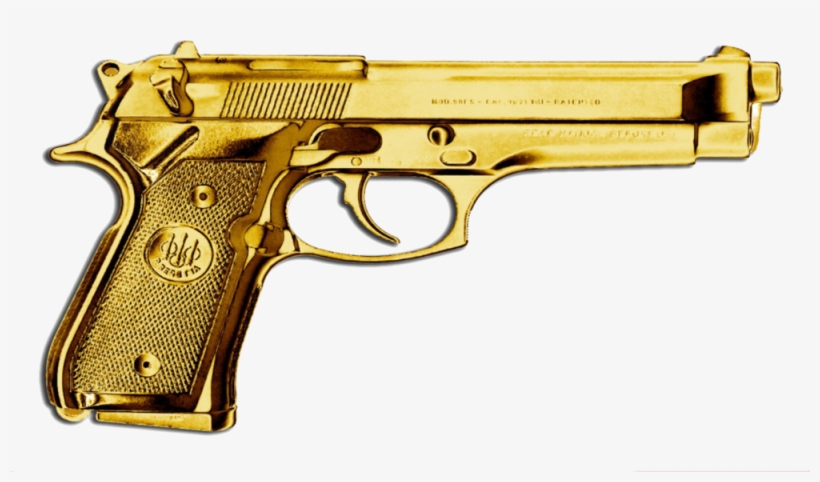 Share This Image - Golden Guns, transparent png