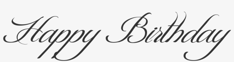 Happy Birthday Tattoo In Shit Happens Font - Happy Birthday Fonts Text, transparent png