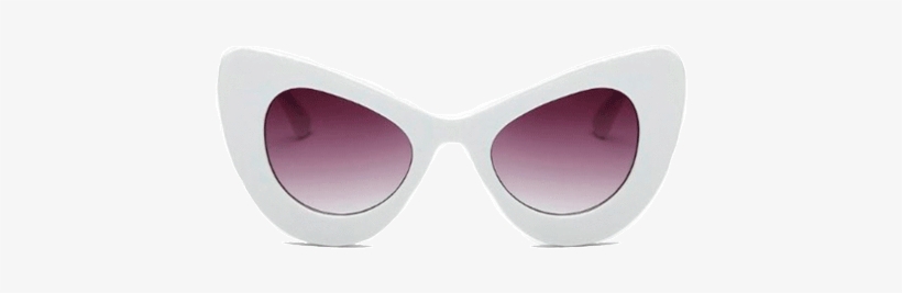 Itgirl Shop Up Corners Volume Sunglasses Aesthetic - White Sunglasses Mini Cat Eye, transparent png