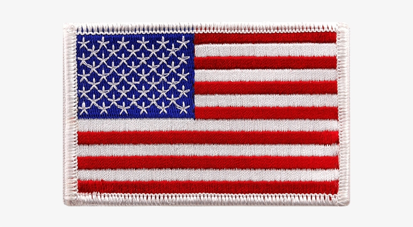American Flag Patch White - American Flag Patch Iron, transparent png